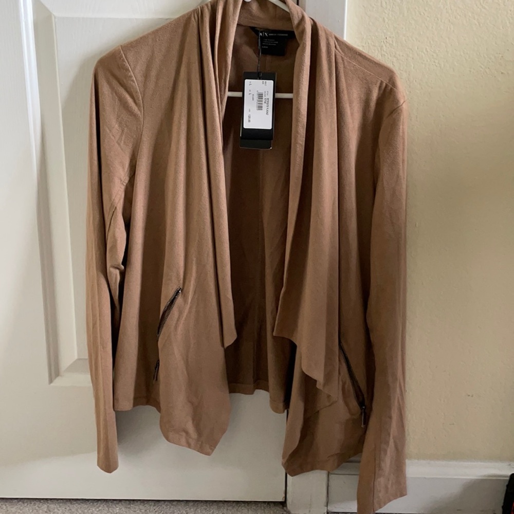 BNWT| Armani Exchange faux suede jacket/blazer